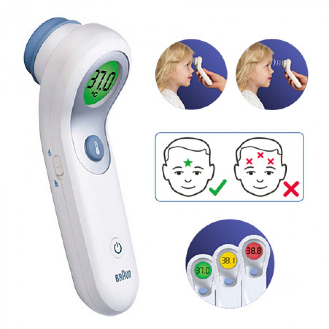 BRAUN Thermomètre sans contact + frontal